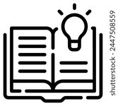Knowledge Icon Illustration, for web, app, infographic, etc