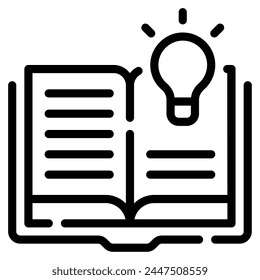 Knowledge Icon Illustration, for web, app, infographic, etc