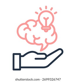 Knowledge Icon Line Color Design Vector Illustration