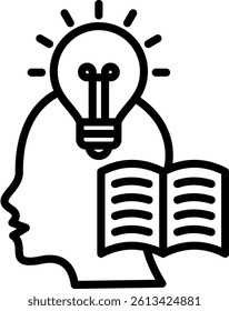 Knowledge Icon Line Vector Illustration