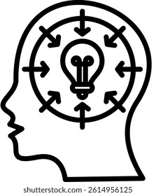 Knowledge Icon Line Vector Illustration