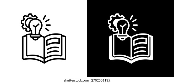 Icono de conocimiento Ilustración vectorial mixta