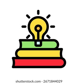 Knowledge Icon Mini Illustration Icon. Use For Modern Concept, Print, Ui, Ux Kit, Web And App Development. Vector Related To Office, Education, Examination And More
