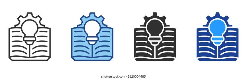 Knowledge Icon Multiple Style Vector Collection