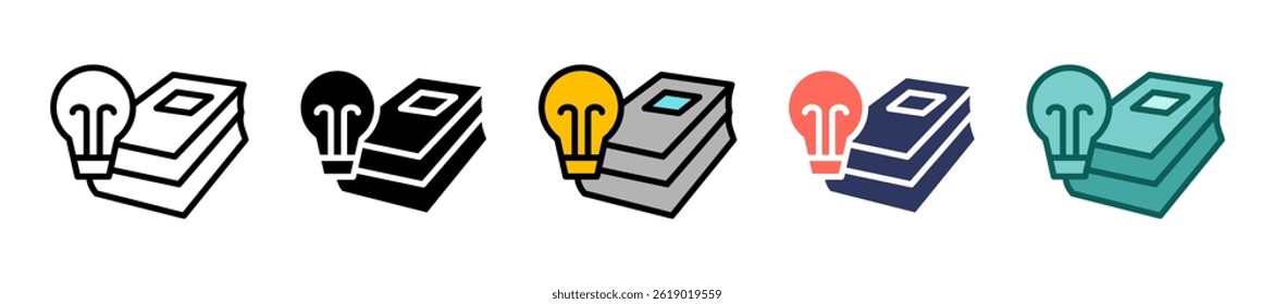 Knowledge Icon Multiple Vector Illustration