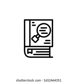 knowledge icon. Online Learning icon. Perfect for application, web, logo and presentation template. icon design line style