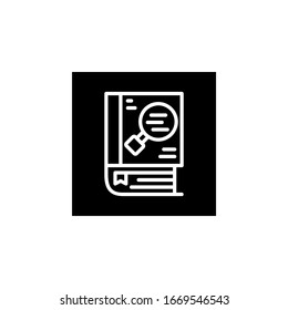knowledge icon. Online learning icon. Perfect for application, web, logo and presentation template. Icon design line inverted style