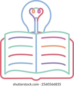 Knowledge Icon - Playful Line Style - Meritocracy Theme
