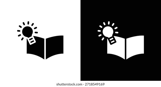 Icono de conocimiento silueta Ilustración vectorial estilo plano aislado