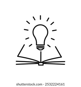 Knowledge icon. simple thin line icon.