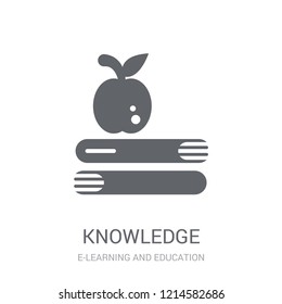 Knowledge icon. Trendy Knowledge logo concept on white background from E-learning and education collection. Suitable for use on web apps, mobile apps and print media.