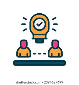 knowledge icon. vector filled color icon for your website, mobile, presentation, and logo design.