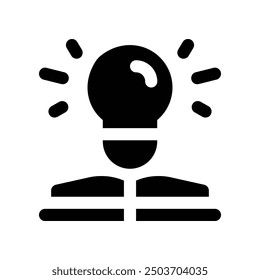 knowledge icon. vector glyph icon for your website, mobile, presentation, and logo design.