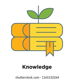 Knowledge icon vector isolated on white background, Knowledge transparent sign