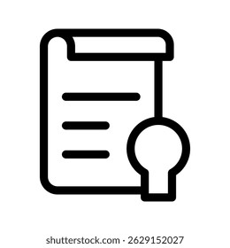Knowledge Icon Vector Symbol Design Illustration