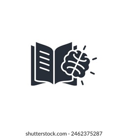 knowledge icon. vector.Editable stroke.linear style sign for use web design,logo.Symbol illustration.