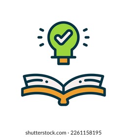 knowledge icon for your website, mobile, presentation, and logo design.