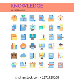 Knowledge Icons Set. UI Pixel Perfect Well-crafted Vector Thin Line Icons. The illustrations are a vector.
