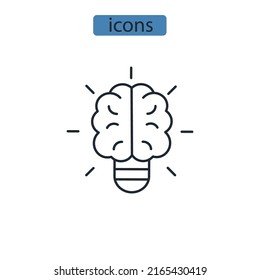 knowledge icons  symbol vector elements for infographic web