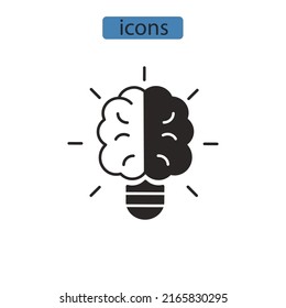 knowledge icons  symbol vector elements for infographic web