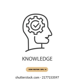 knowledge icons  symbol vector elements for infographic web