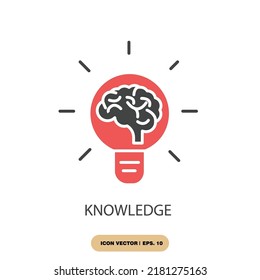 knowledge icons  symbol vector elements for infographic web