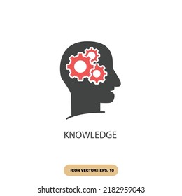 knowledge icons  symbol vector elements for infographic web