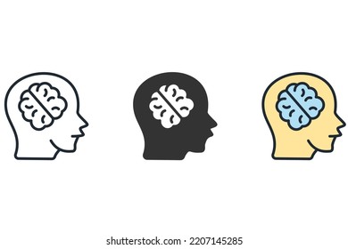 Knowledge icons  symbol vector elements for infographic web