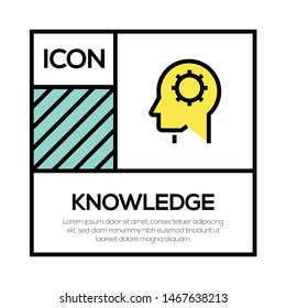 KNOWLEDGE AND ILLUSTRATION ICON CONCEPT