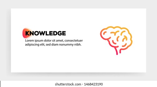 KNOWLEDGE AND ILLUSTRATION ICON CONCEPT