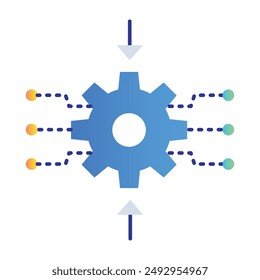 Knowledge Inference Icon with Editable Stroke for Artificial Intelligence and Data Science