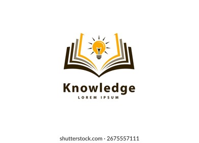 Knowledge logo design template vector
