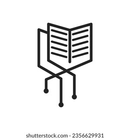 knowledge logo template Isolated. Brand Identity. Icon Abstract Vector graphic