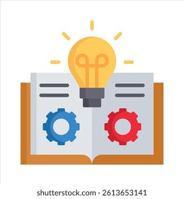 Knowledge Management Icon Element For Design