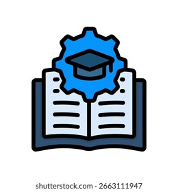 Ícone do Knowledge Management Ilustração do Vetor de Cores Lineares