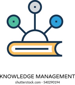 Knowledge Management Vector Icon