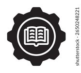 Knowledge management Vector Icon which can easily modify or edit
