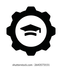 Knowledge management Vector Icon which can easily modify or edit