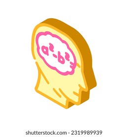 conocimiento de la educación de matemáticas vector de icono isométrico. signo de educación en ciencias matemáticas. ilustración de símbolo aislado
