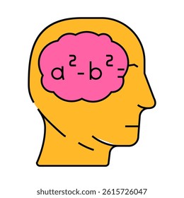 knowledge math science education line icon vector. knowledge math science education sign. isolated symbol illustration