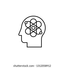 knowledge, mind, intelligence icon. Element of Human resources for mobile concept and web apps illustration. Thin line icon for website design and development, app development