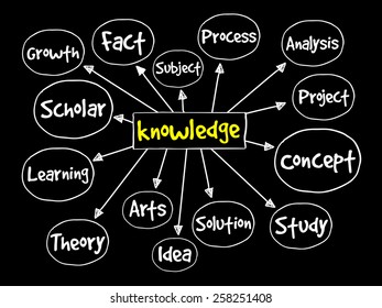 Knowledge mind map, business concept