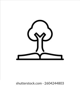 knowledge outline icon. knowledge black line illustration.