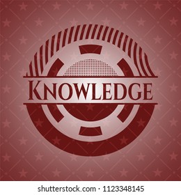 Knowledge red emblem