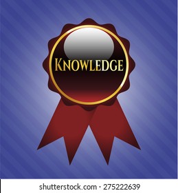 Knowledge red shiny ribbon