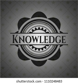 Knowledge retro style black emblem