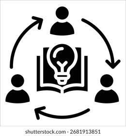 Knowledge Sharing Icon Element For Design