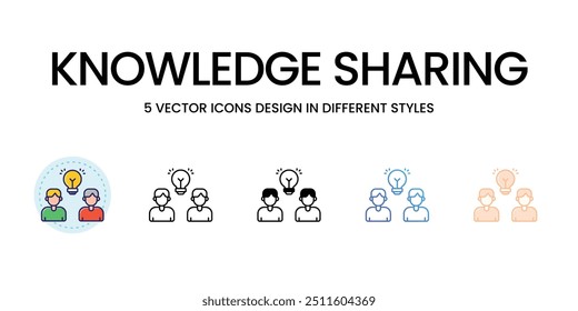 Knowledge Sharing vector icon ready to use vector illustration
