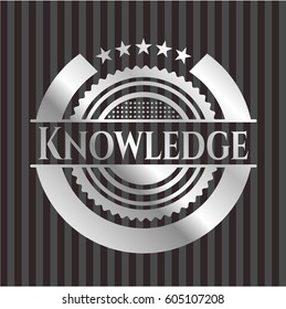 Knowledge silver shiny badge