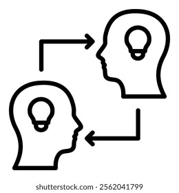 Knowledge Transfer Icon Element For Design